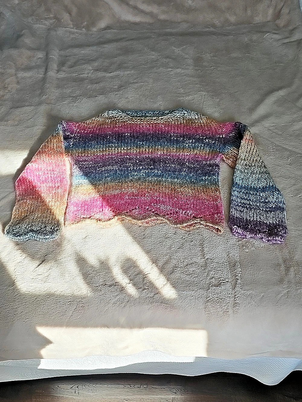 Striped Multi-Colored Knit Sweater